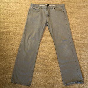 Boss Grey Flat Front Chino Pants